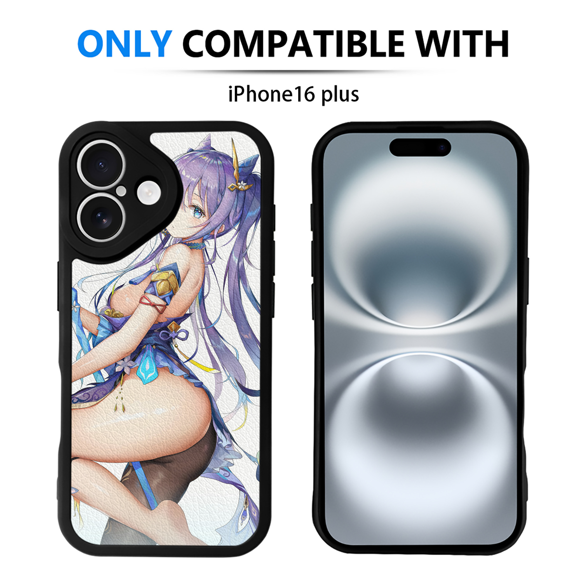 げんし神 genshin 【iPhone 16シリーズ対応】シリコンスマホケース（レザー調） 材質：シリコン